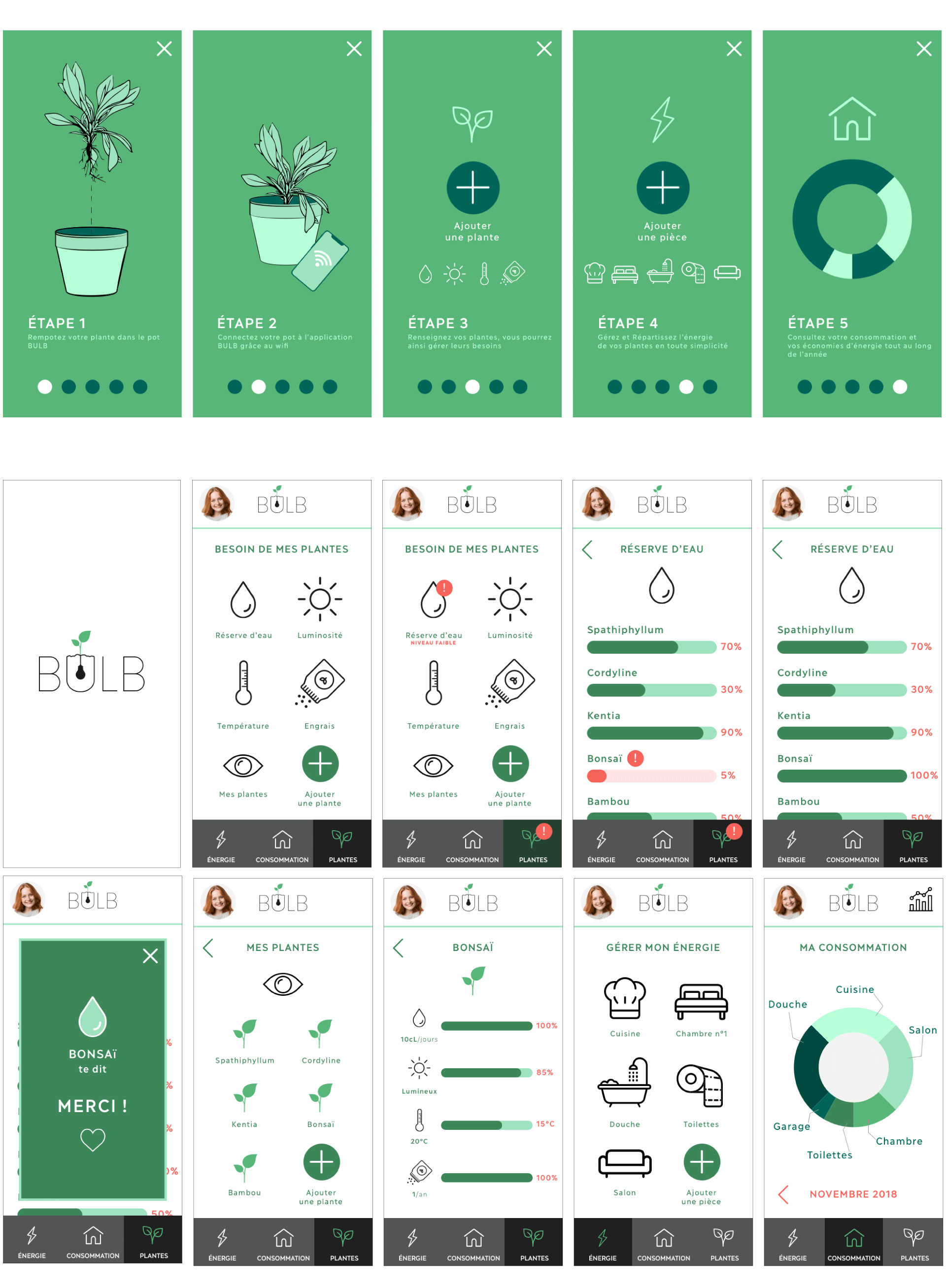 Bulb application mobile Bulb application mobile