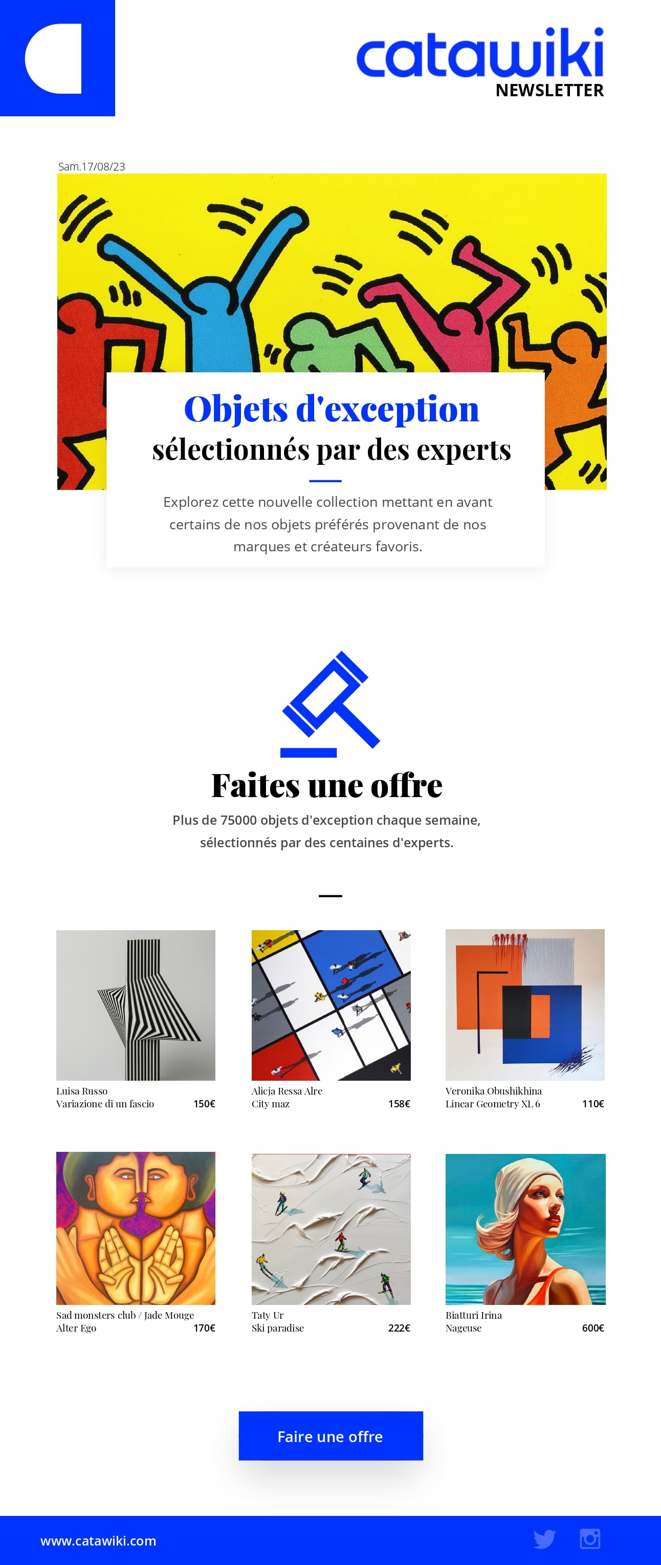 Catawiki newletter reseaux sociaux Catawiki newletter reseaux sociaux