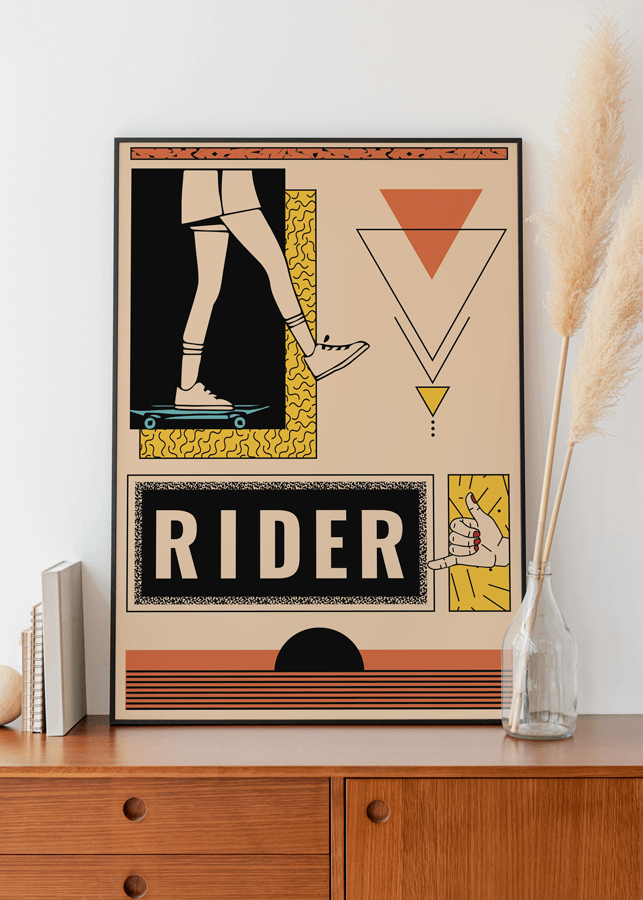  illustration rider skate