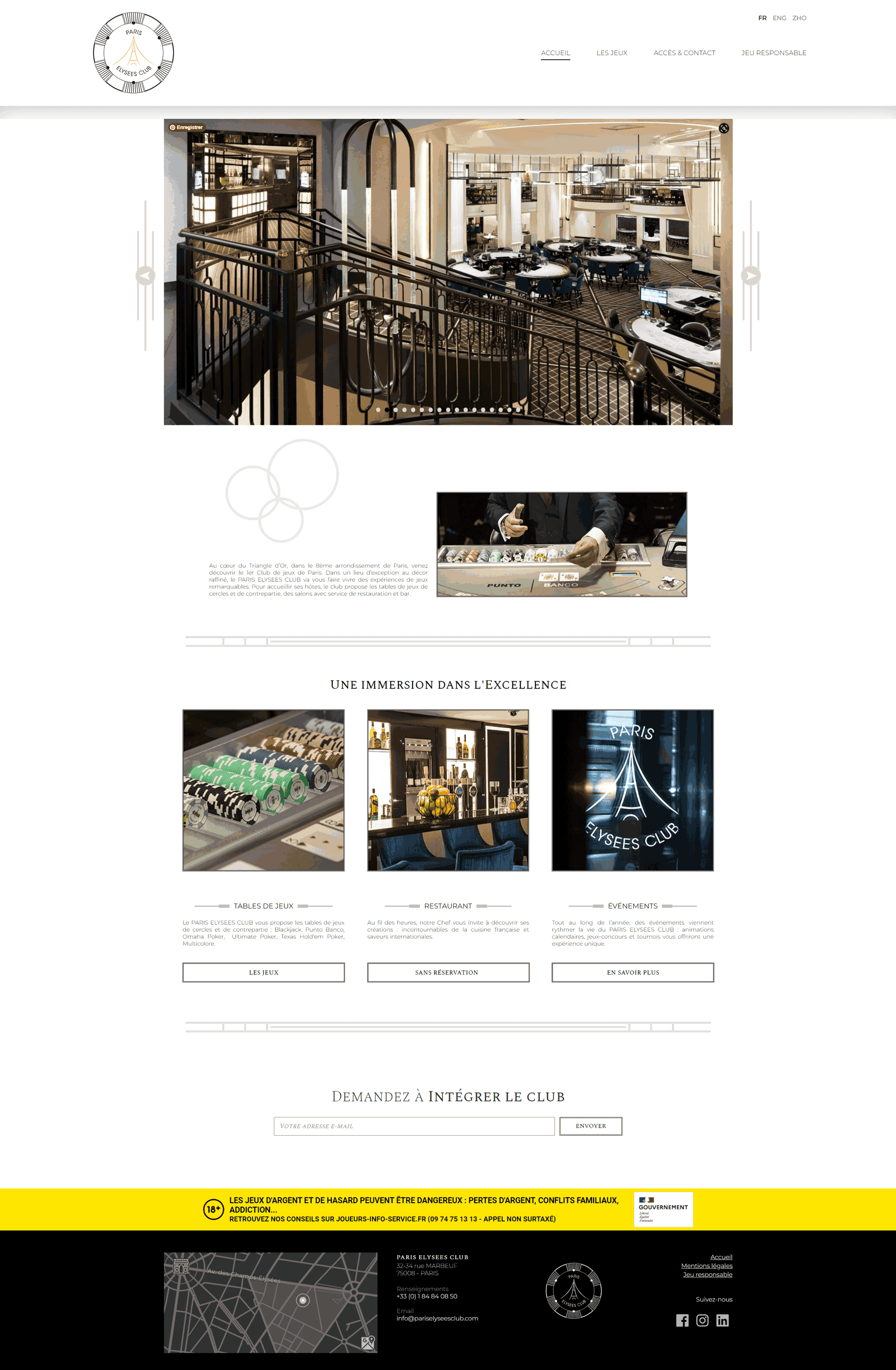 paris elysee club logotype maquette